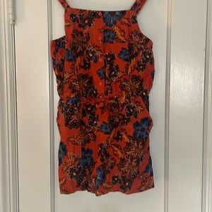 Old Navy, girls linen/rayon romper, XL (14/16)